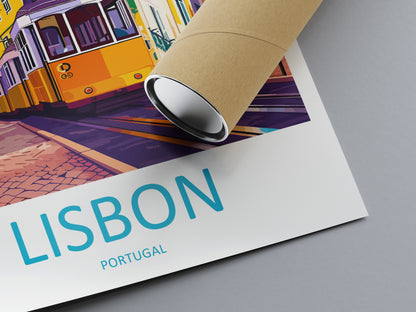 Lisbon Portugal Travel Poster