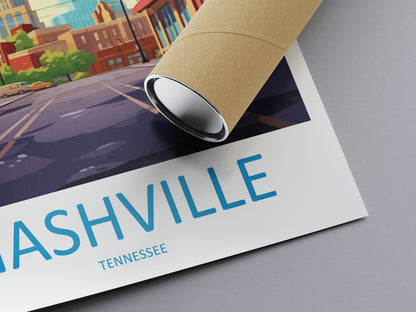 Nashville USA Travel Poster