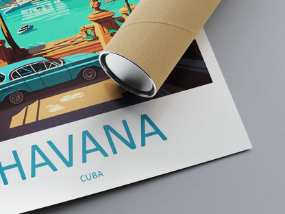 Havana Caribbean Travel Poster