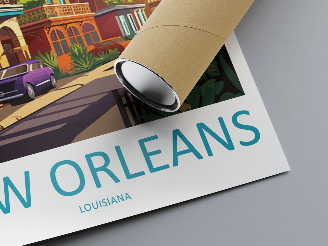 New Orleans USA Travel Poster