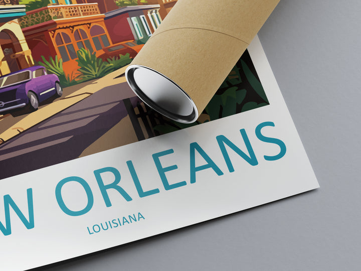 New Orleans USA Travel Poster