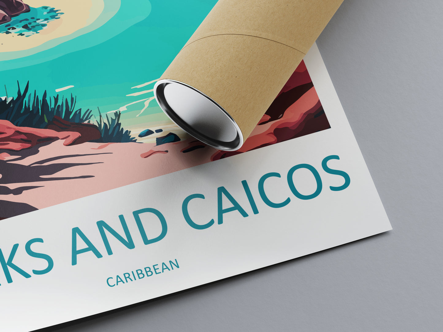 Turks and Caicos Caribbean Travel Poster