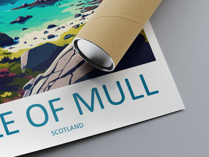 Isle Of Mull Scotland Travel Poster