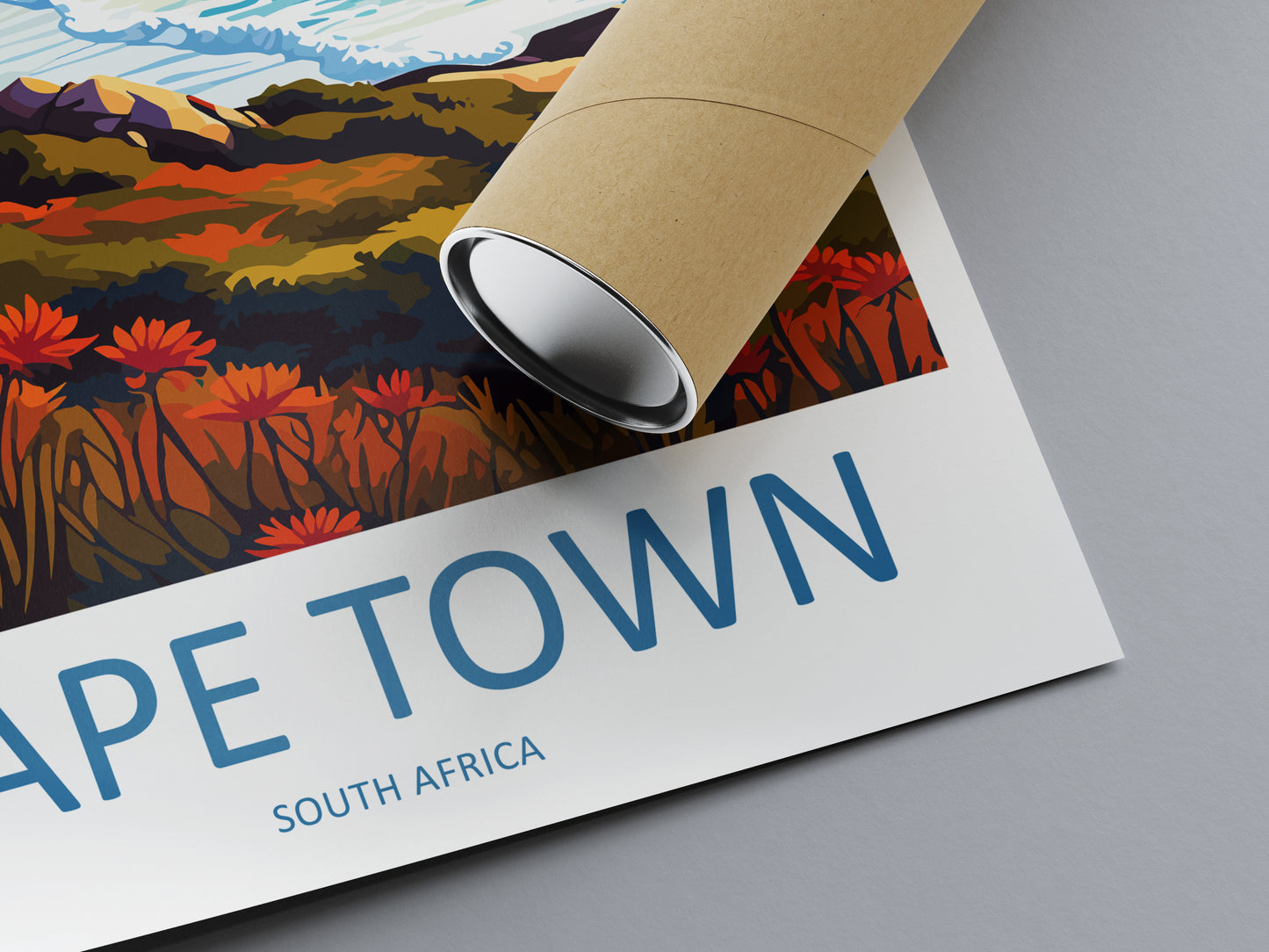 Cape Town South Africa Travel Poster