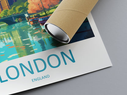 London City England Travel Poster