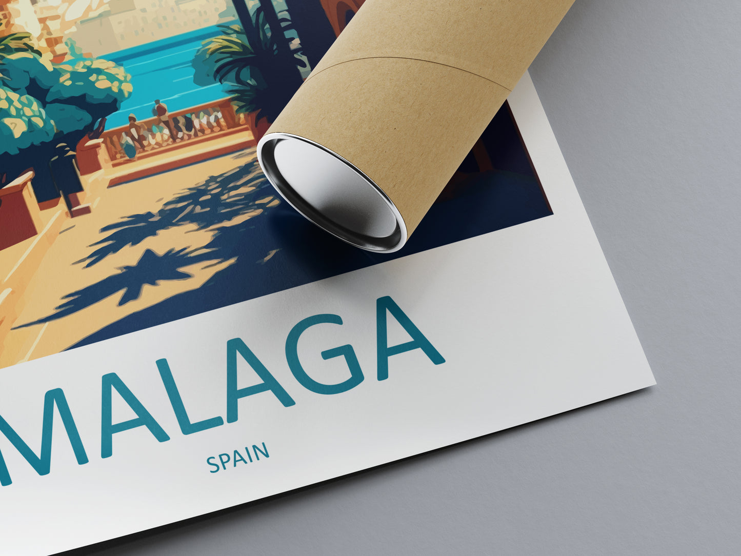 Malaga Spain Travel Poster