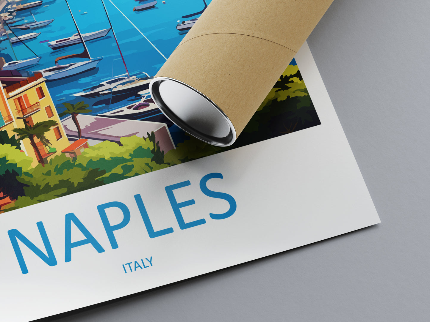 Naples Italy Travel Poster