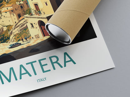 Matera Italy Travel Poster