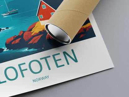 Lofoten Islands Norway Travel Poster