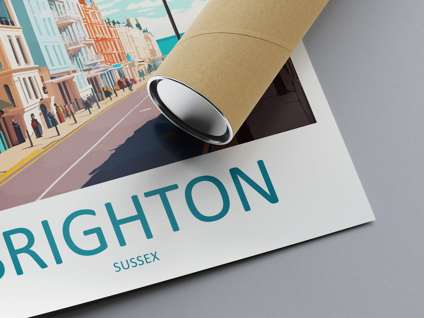 Brighton England Travel Poster