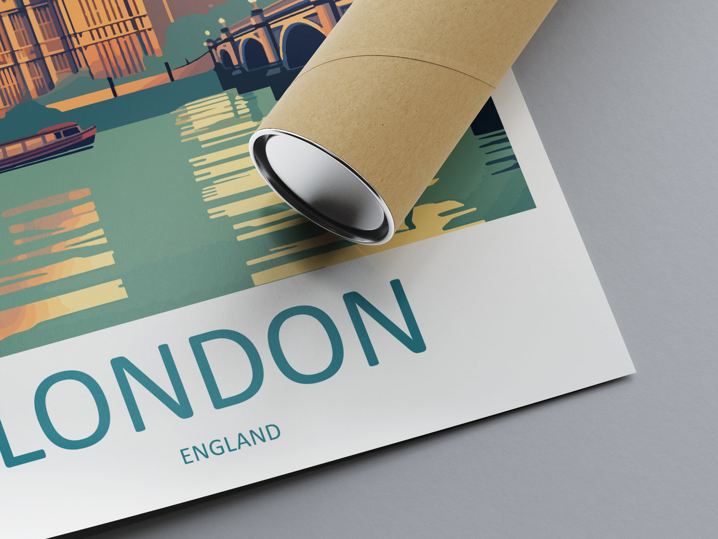 London City England Travel Poster