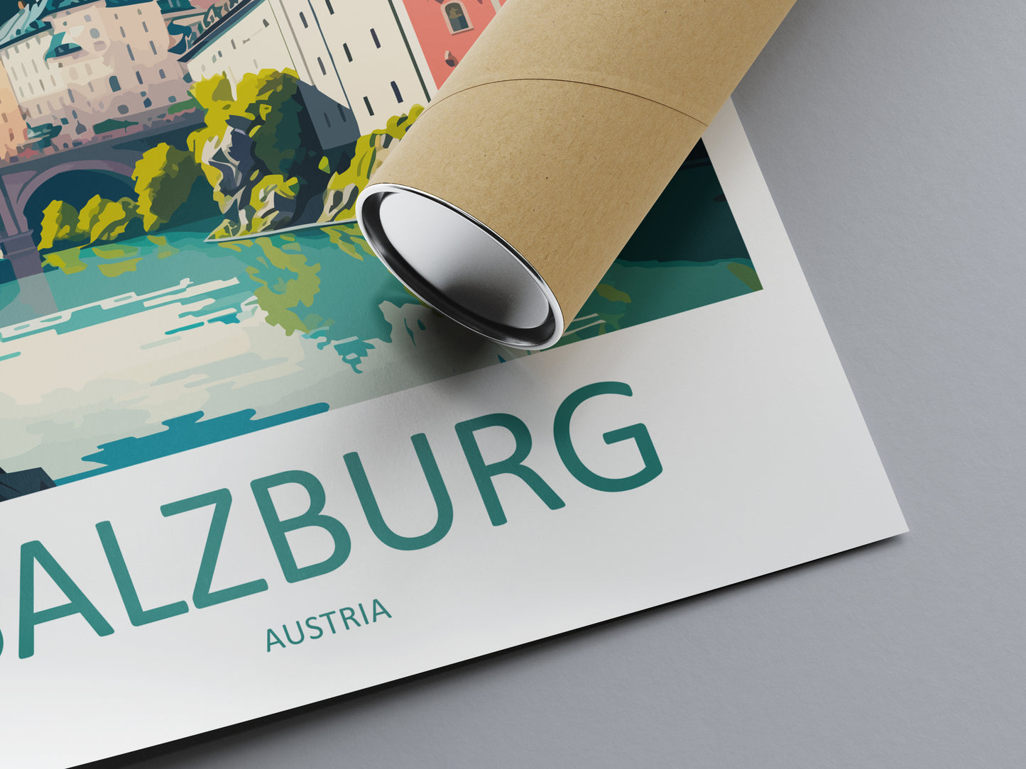 Salzburg Austria Travel Poster