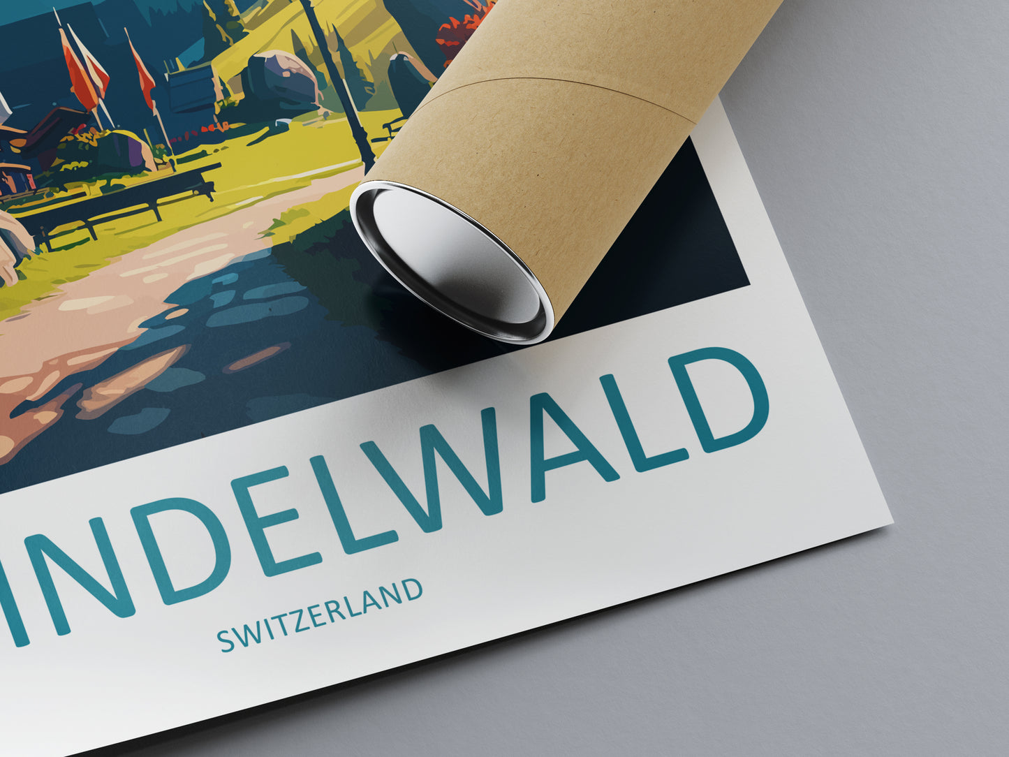 Grindelwald Switzerland Travel Poster