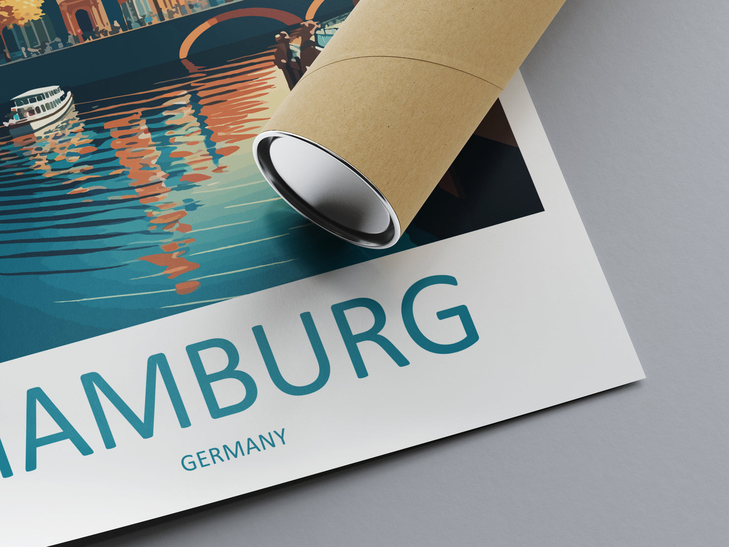 Hamburg Germany Travel Poster