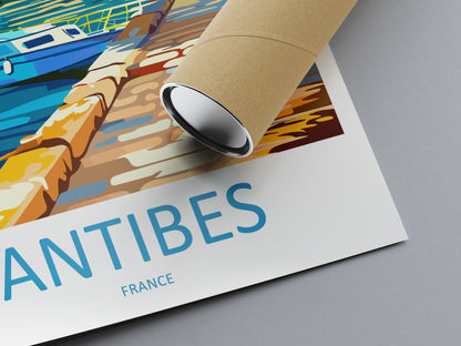 Antibes France Travel Poster
