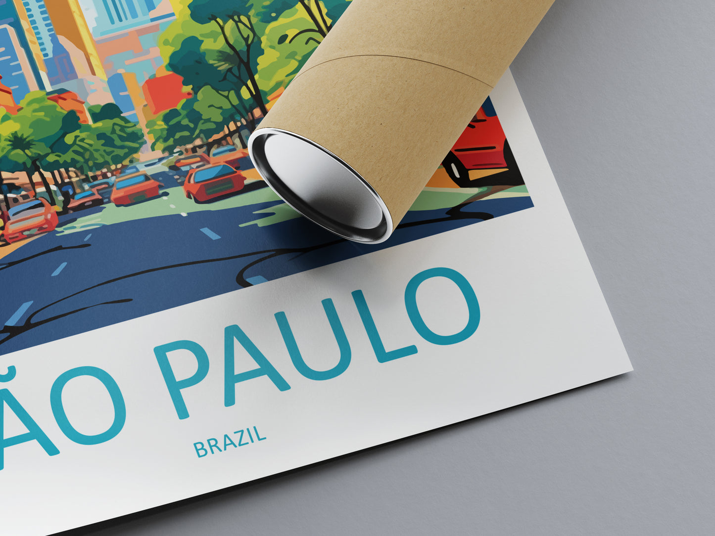 Sao Paulo Brazil Travel Poster