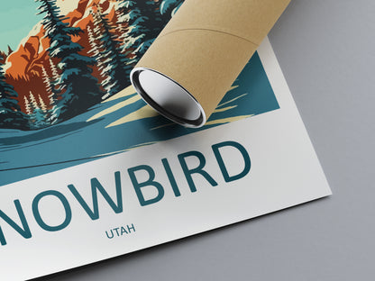 Snowbird Utah USA Travel Poster