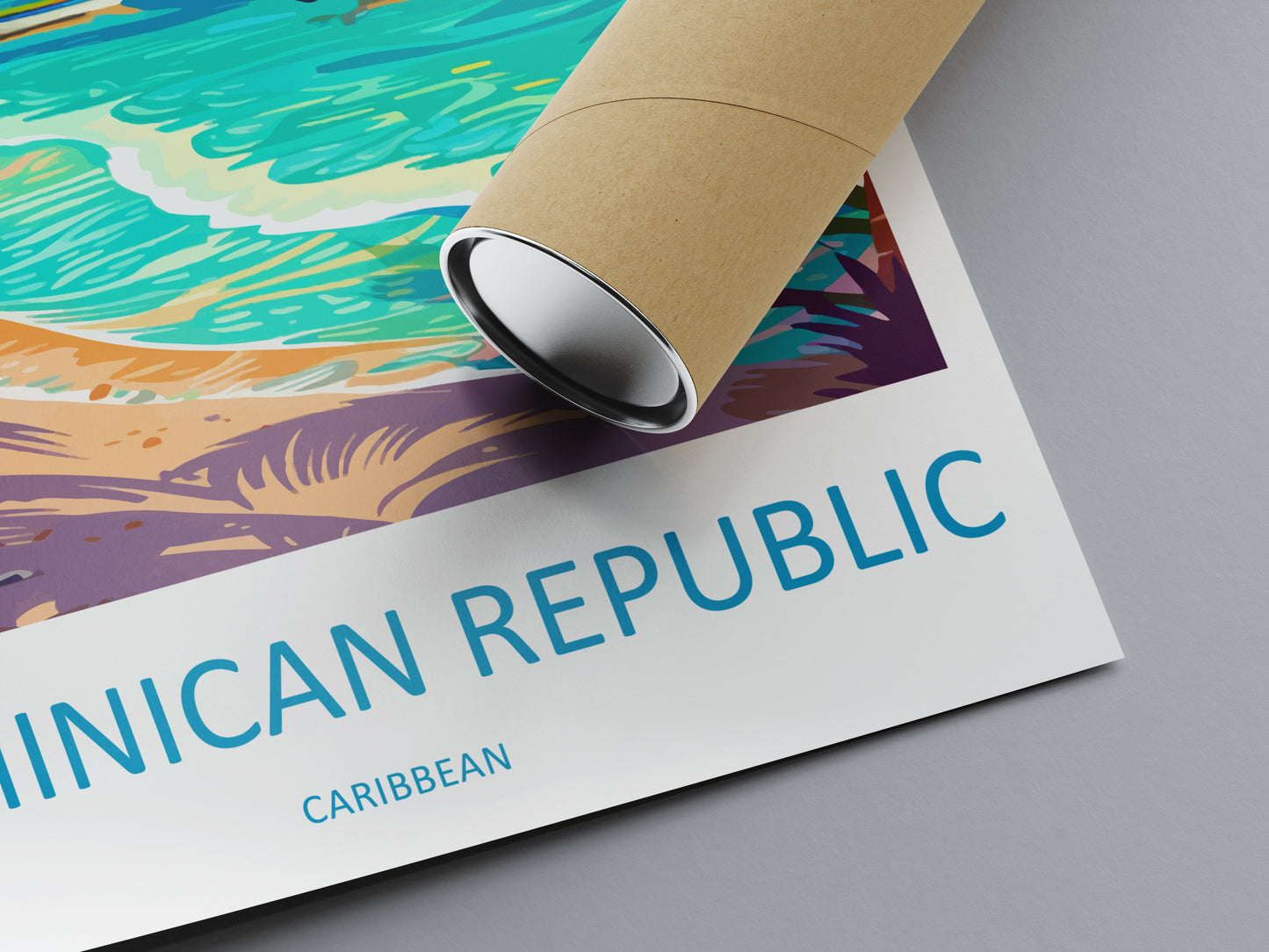 Dominican Republic Caribbean Travel Poster