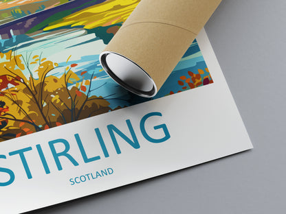 Stirling Scotland Travel Poster