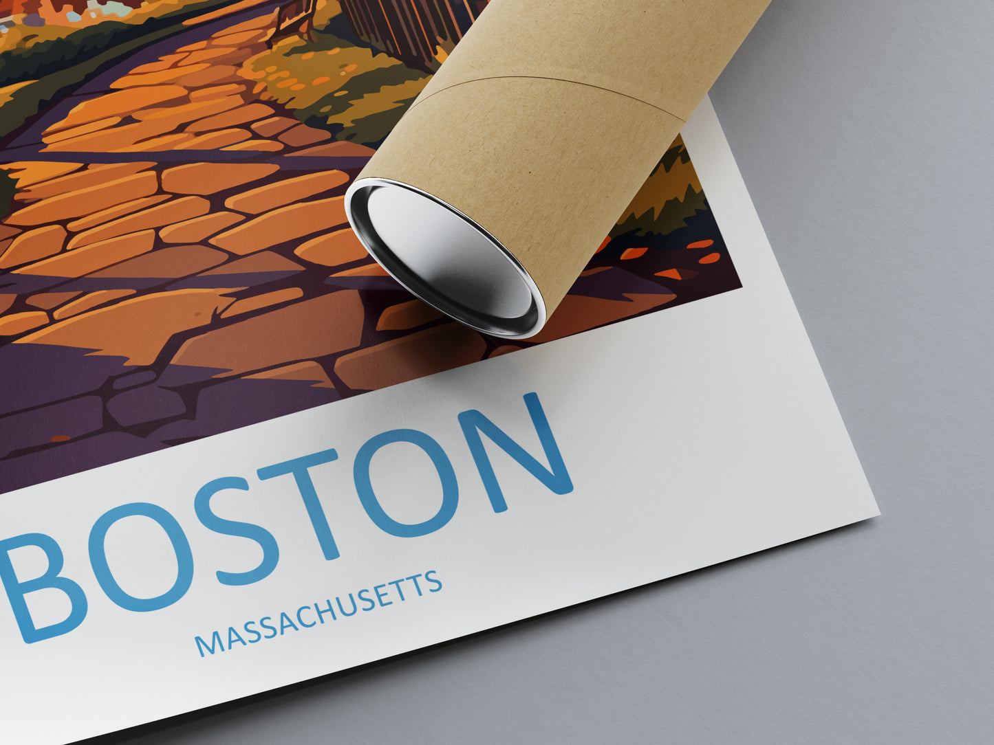 Boston USA Travel Poster