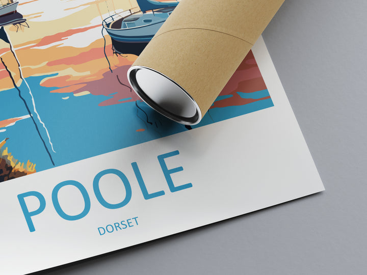Poole Harbour England Travel Poster