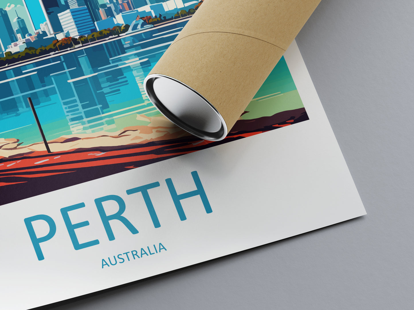 Perth Australia Travel Poster