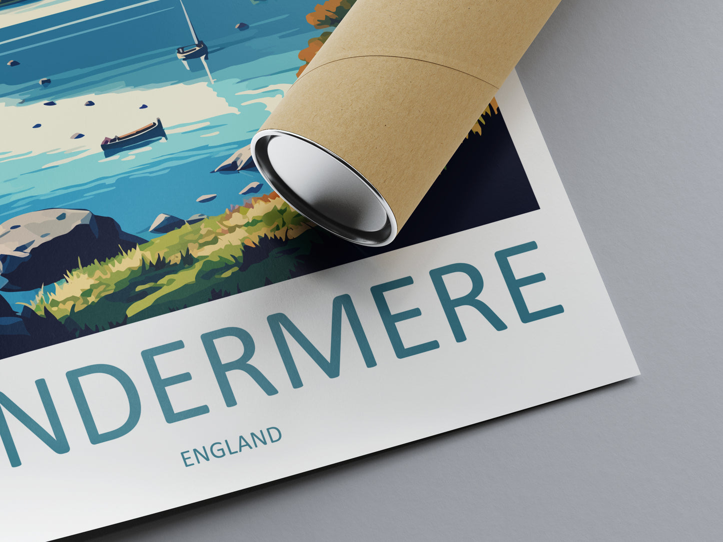 Windermere England Travel Poster