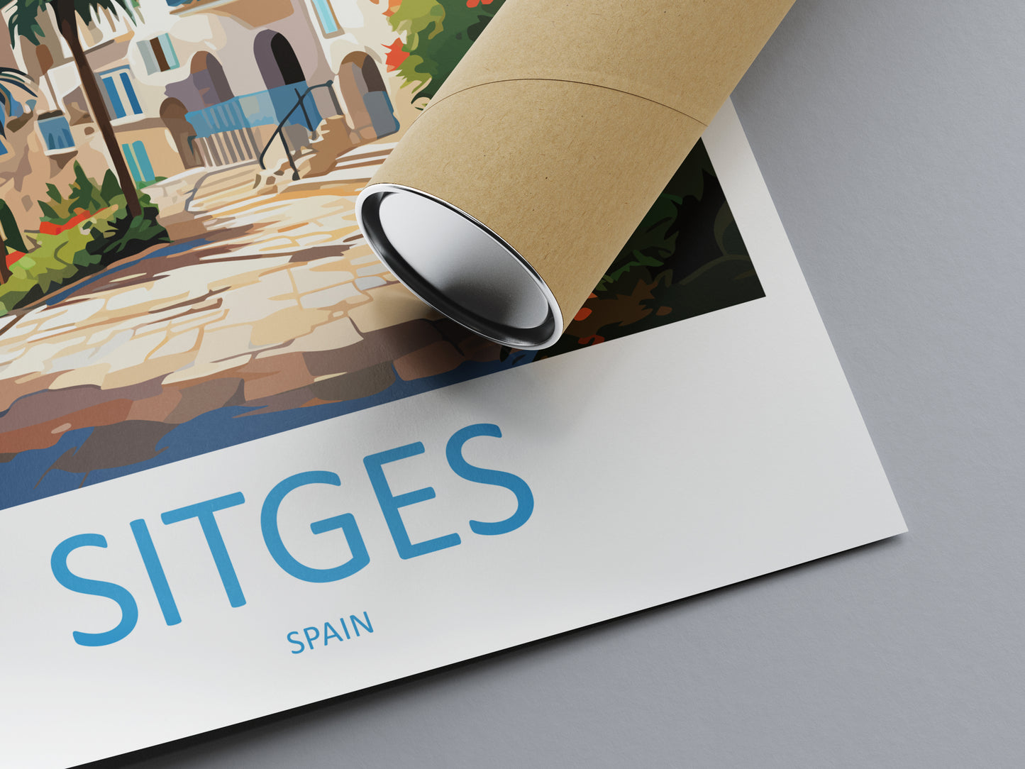 Sitges Spain Travel Poster