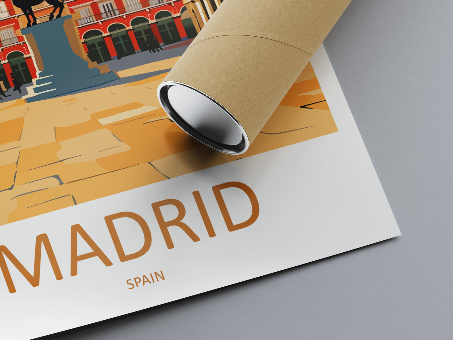 Madrid Spain Travel Poster