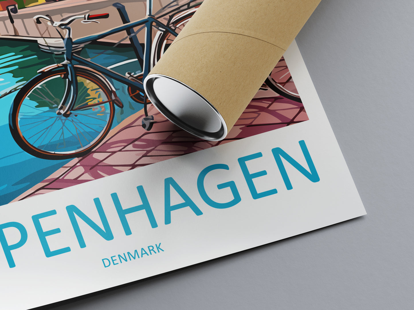 Copenhagen Denmark Travel Poster