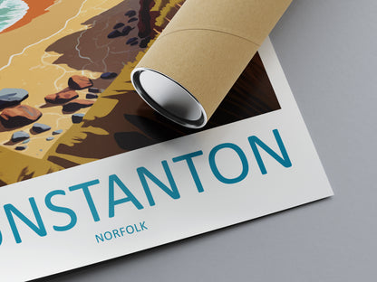 Hunstanton Cliffs England Travel Poster