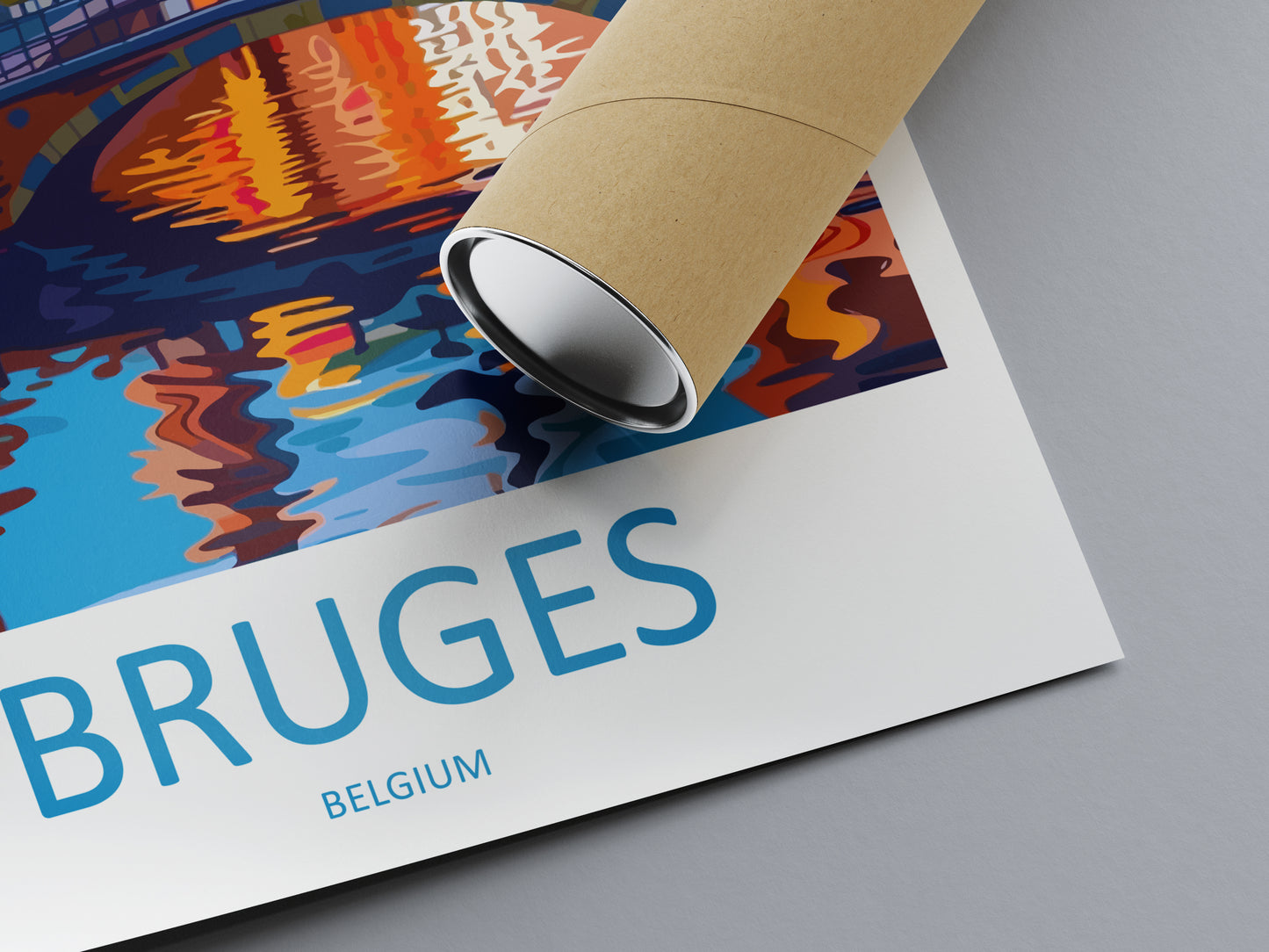 Bruges Belgium Travel Poster