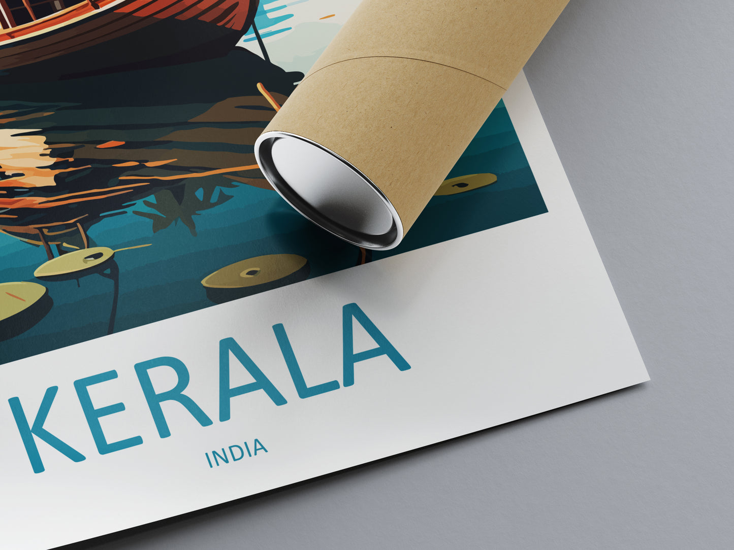 Kerala Indian Travel Poster