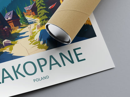 Zakopane Poland Travel Poster