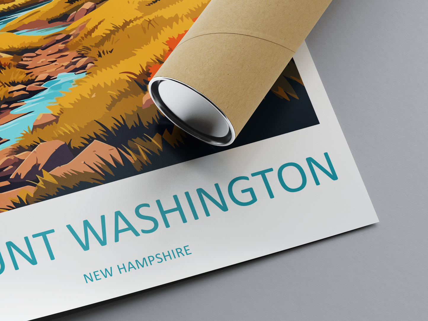Mount Washington USA Travel Poster