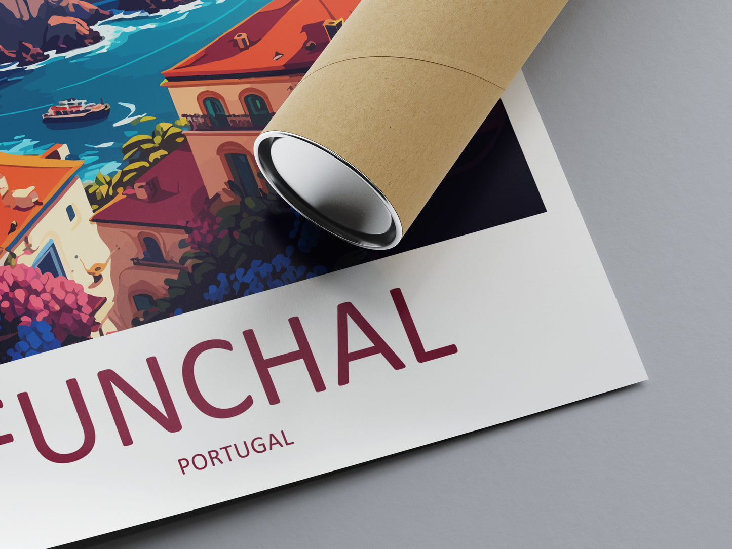 Funchal Portugal Travel Poster