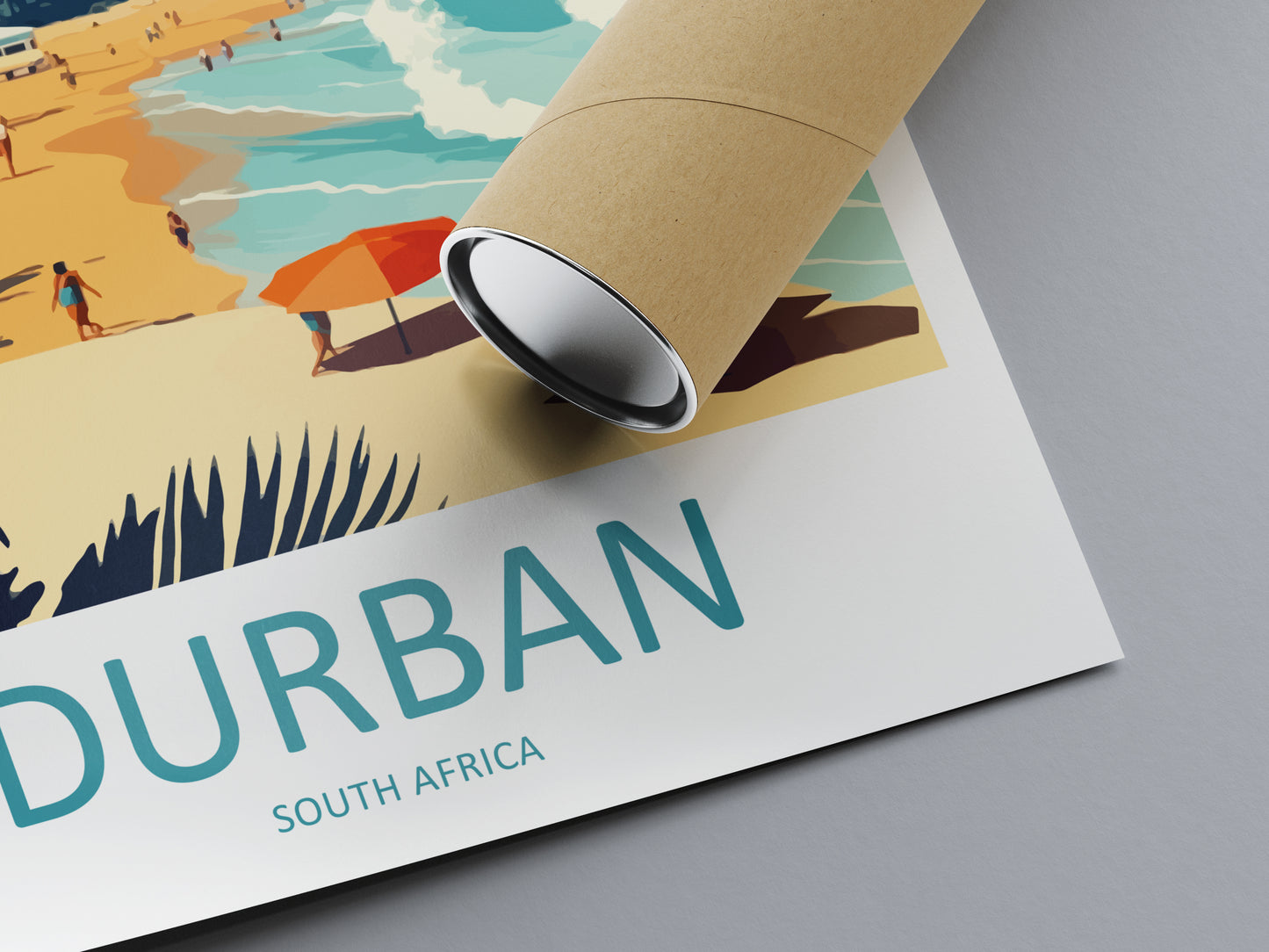 Durban South Africa Travel Poster