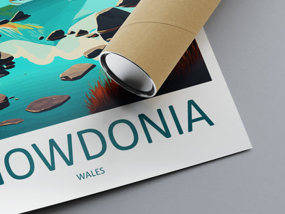 Snowdonia Wales Travel Poster