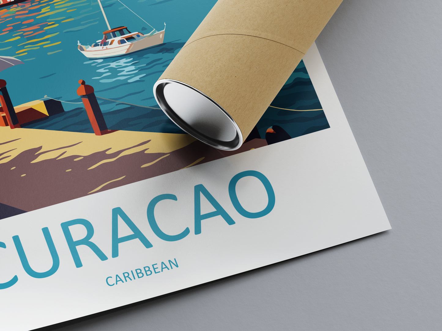 Curaçao Caribbean USA Travel Poster