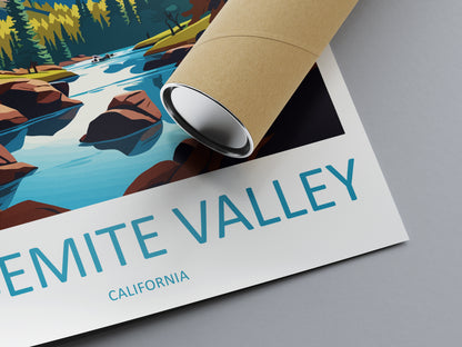 Yosemite Valley USA Travel Poster