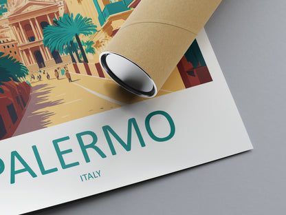 Palermo Italy Travel Poster