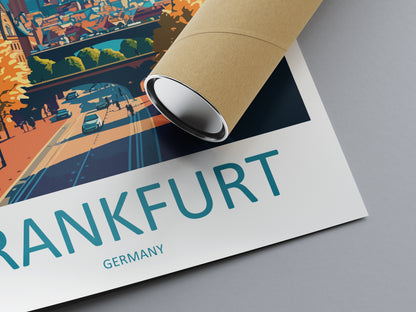 Frankfurt Germany Travel Poster