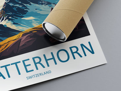 Matterhorn Switzerland Travel Poster