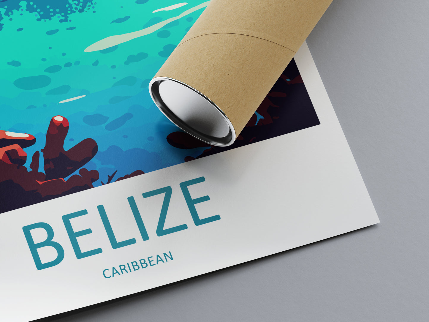 Belize Caribbean Travel Poster