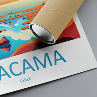 Atacama Desert Chile Travel Poster