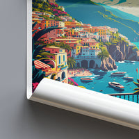 Amalfi Italy Travel Poster