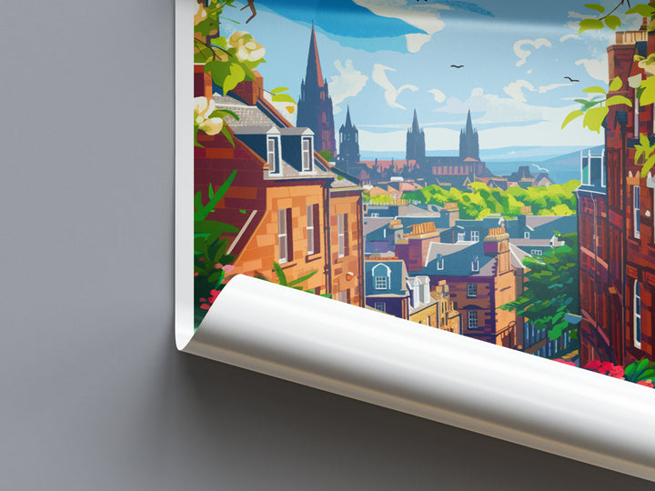 Glasgow Scotland Travel Poster
