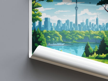 Toronto Canada Travel Poster