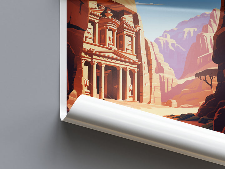 Petra Jordan Travel Poster