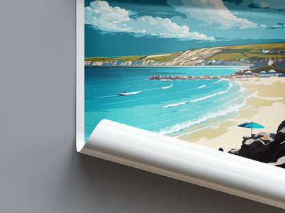 Swanage England Travel Poster